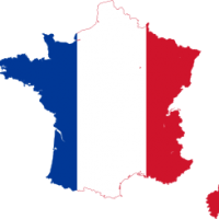 France flag map svg